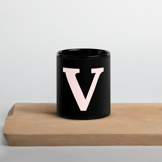 "V" Initial Mug