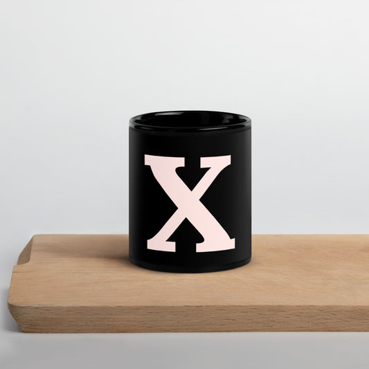 "X" Initial Mug